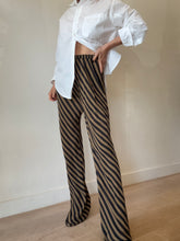 Load image into Gallery viewer, Dissh - Clemence Moss Stripe Bias Cut Pants - Brown - 10 - bnwt - RRP$149
