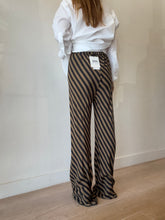 Load image into Gallery viewer, Dissh - Clemence Moss Stripe Bias Cut Pants - Brown - 10 - bnwt - RRP$149
