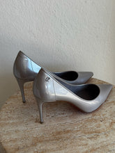 Load image into Gallery viewer, Christian Louboutin - Sporty Kate 85 Heels - Silver - 38.5 - RRP$1475 - AS NEW
