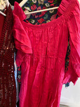Load image into Gallery viewer, Cult Gaia - Simona Button front off shoulder Midi Dress - Dragonfruit Pink - 12
