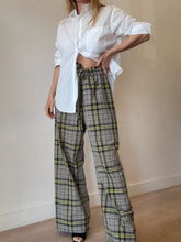Load image into Gallery viewer, Lee Matthews - Check  Pants - Black Yellow check  - 2
