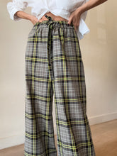 Load image into Gallery viewer, Lee Matthews - Check  Pants - Black Yellow check  - 2
