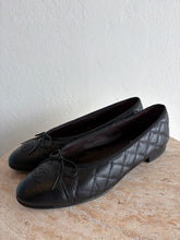 Load image into Gallery viewer, Chanel - Quilted Calfskin Ballet Flats - Black - 40c - RRP $1700

