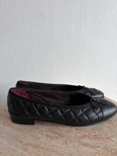 Load image into Gallery viewer, Chanel - Quilted Calfskin Ballet Flats - Black - 40c - RRP $1700
