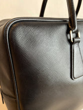 Load image into Gallery viewer, Prada - Saffiano Leather Briefcase Bag - Black - M
