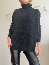 Load image into Gallery viewer, COS - Wool Turtleneck Jumper - Black/white speckle - s
