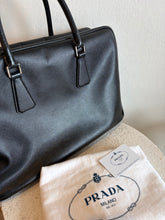 Load image into Gallery viewer, Prada - Saffiano Leather Briefcase Bag - Black - M
