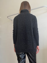 Load image into Gallery viewer, COS - Wool Turtleneck Jumper - Black/white speckle - s
