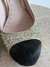 Load image into Gallery viewer, Miu Miu - Glitter Haircalf Pumps - Gold Glitter - 37
