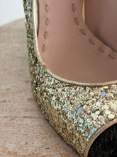 Load image into Gallery viewer, Miu Miu - Glitter Haircalf Pumps - Gold Glitter - 37
