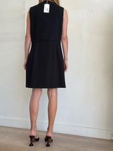 Load image into Gallery viewer, Husk - Sleeveless Dress w Gold Buttons - Black - 16
