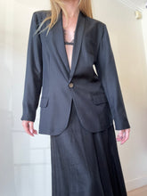 Load image into Gallery viewer, Silk Laundry - Single Gold Button Blazer - Black - XS
