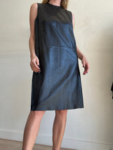 Load image into Gallery viewer, Iris &amp; Ink - Isobel Leather Shift Dress - Black - 14
