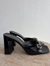 Load image into Gallery viewer, Vintage Prada - Square Toe Buckle Block Heels - Black - 38.5
