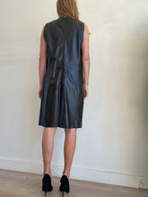 Load image into Gallery viewer, Iris &amp; Ink - Isobel Leather Shift Dress - Black - 14
