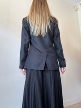 Load image into Gallery viewer, Silk Laundry - Single Gold Button Blazer - Black - XS
