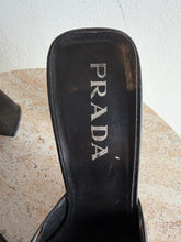 Load image into Gallery viewer, Vintage Prada - Square Toe Buckle Block Heels - Black - 38.5
