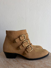 Load image into Gallery viewer, Chloe - Susanna Studded Ankle Boots - Beige  w Gold Hardware- 38.5 - RRP$2150

