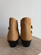 Load image into Gallery viewer, Chloe - Susanna Studded Ankle Boots - Beige  w Gold Hardware- 38.5 - RRP$2150
