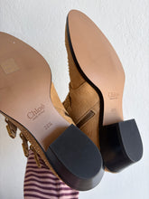 Load image into Gallery viewer, Chloe - Susanna Studded Ankle Boots - Beige  w Gold Hardware- 38.5 - RRP$2150
