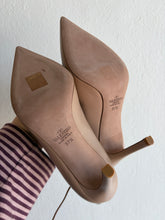 Load image into Gallery viewer, Valentino - Pointy Rockstud Lace Up Gladiator Heels - Beige - 37.5 - New w box
