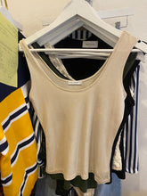 Load image into Gallery viewer, Silk Laundry - Ribbed Tank - Stone - S
