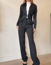 Load image into Gallery viewer, Balenciaga - Deep V Jacket w Waist Clasp - Black - 38

