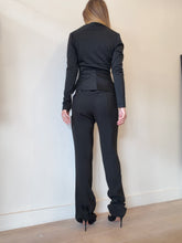 Load image into Gallery viewer, Balenciaga - Deep V Jacket w Waist Clasp - Black - 38
