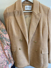 Load image into Gallery viewer, Rebecca Vallance - Tweed Blazer - Camel - 8
