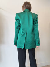 Load image into Gallery viewer, Alex Perry - Oversized Satin Crepe Blazer - Emerald - 8
