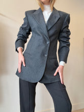 Load image into Gallery viewer, The Frankie Shop - Wool Blend Blazer - Charcoal - XS
