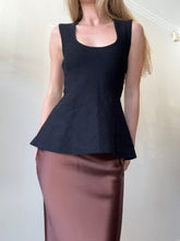 Load image into Gallery viewer, Stella McCartney - Scoop neck Top open back- Black - 40
