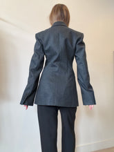 Load image into Gallery viewer, The Frankie Shop - Wool Blend Blazer - Charcoal - XS
