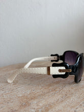 Load image into Gallery viewer, Fendi - Vintage FS384 Sunglasses w Buckle detail  - Black &amp; White -
