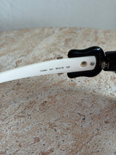 Load image into Gallery viewer, Fendi - Vintage FS384 Sunglasses w Buckle detail  - Black &amp; White -
