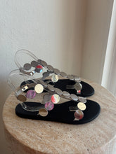 Load image into Gallery viewer, Ancient Greek - Triton Mirror Sandals - Silver - 38 - RRP$422
