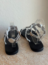 Load image into Gallery viewer, Ancient Greek - Triton Mirror Sandals - Silver - 38 - RRP$422
