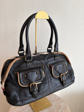 Load image into Gallery viewer, Burberry - Two Front Pocket Satchel Bag - Dark Brown- S
