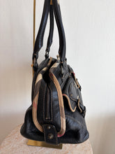 Load image into Gallery viewer, Burberry - Two Front Pocket Satchel Bag - Dark Brown- S
