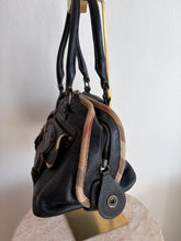 Load image into Gallery viewer, Burberry - Two Front Pocket Satchel Bag - Dark Brown- S
