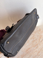 Load image into Gallery viewer, Burberry - Two Front Pocket Satchel Bag - Dark Brown- S
