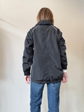 Load image into Gallery viewer, Karl Largerfeld - Zip Front Windbreaker Jacket - Black &amp; White - xs
