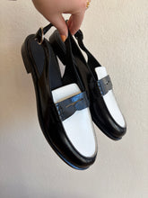 Load image into Gallery viewer, Husk - Slingback Brogue  - Black/White - 41 - As new - RRP$399

