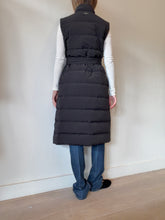 Load image into Gallery viewer, Moke - Longline Puffer Vest w Belt  - Black - S - NWT
