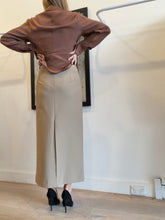 Load image into Gallery viewer, Scanlan Theodore - Classic Pencil Maxi Skirt - Tan - 12
