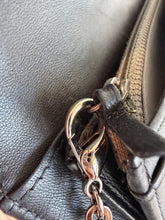 Load image into Gallery viewer, Chanel - Embossed Enamel Long Wallet 0n Chain - Black  Patent Leather w Silver Hardware- S

