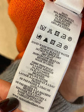 Load image into Gallery viewer, Victoria Beckham - Two Tone Merino Wool High Neck Midi Dress - Tan/Orange - XS - RRP$1,420
