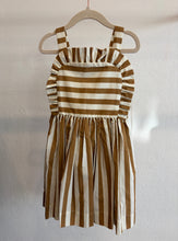 Load image into Gallery viewer, KIDS Rebecca Vallance - Sundress Dress - Stripe Tan/Ivory- 2 Kids
