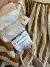 Load image into Gallery viewer, KIDS Rebecca Vallance - Sundress Dress - Stripe Tan/Ivory- 2 Kids
