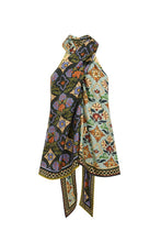 Load image into Gallery viewer, Alemais - Cece Spliced Silk Top w Tie - Multi - 6 - RRP$590
